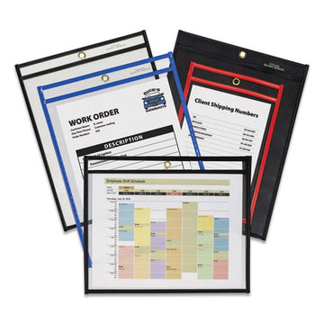 C-Line® Shop Ticket Holders, Stitched, Both Sides Clear, 50 Sheets, 8 1-2 X 11, 25-box freeshipping - TVN Wholesale